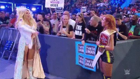 WOW.@MsCharlotteWWE wants this #SDLive #WomensTitle match to happen RIGHT NOW on @WWE #MITB!