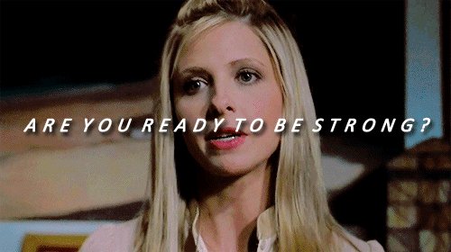 'From now on, every girl in the world who might be a slayer, will be a slayer. Every girl who could have the power, will have the power, can stand up, will stand up. Slayers, every one of us. Make your choice. Are you ready to be strong?' #Buffy