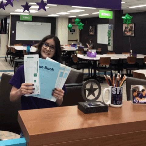 Do you need a Scantron or Blue Book? The @SFA_AARC has you covered! Stop by to grab what you need.
Don't delay! Today is the last day they will be available.