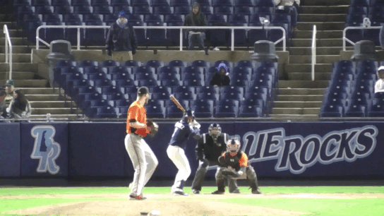 Lastnight, @mjmelendez7 launched this HR to CF for a @WilmBlueRocks walk off win! #AlwaysRoyal