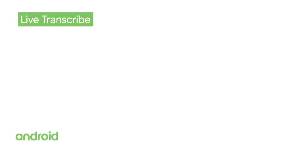 Android (@Android) on Twitter photo 2019-05-16 19:42:01 We’re committed to making #Android work for all users. New updates to Live Transcribe help to do just that: goo.gle/2w4KjOo #GAAD We’re committed to making #Android work for all users. New updates to Live Transcribe help to do just that: goo.gle/2w4KjOo #GAAD