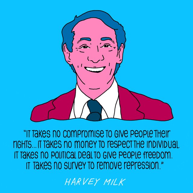 Happy Birthday to a true champion for equality and change, Harvey Milk! 