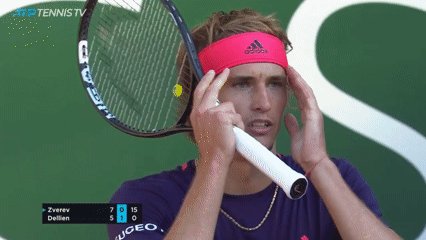 I made this GIF again, it's better I think))) Alex Zverev : "You are absolutely ridiculous"(🎥@TennisTV )