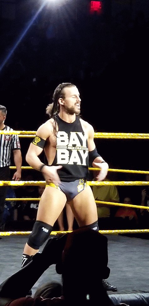 My phone is the coolest😎 it automatically made me a GIF of @AdamColePro from the photos I took at #nxtbelair @WWENXT @WWE #AdamColeBayBay #UndisputedERA