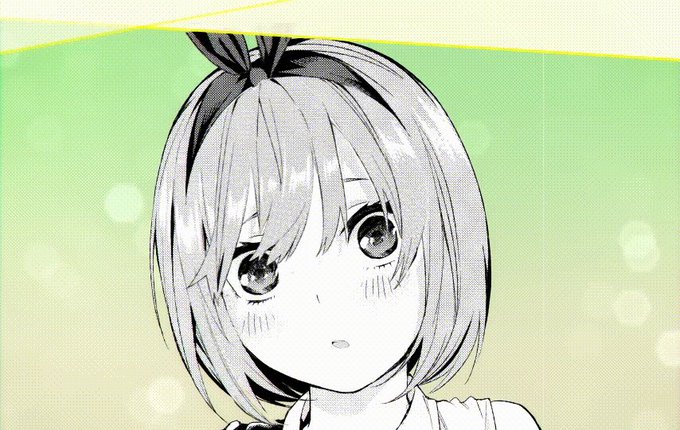 はるまきまきさんがTwitterに投稿した中野四葉(五等分の花嫁)のイラスト。