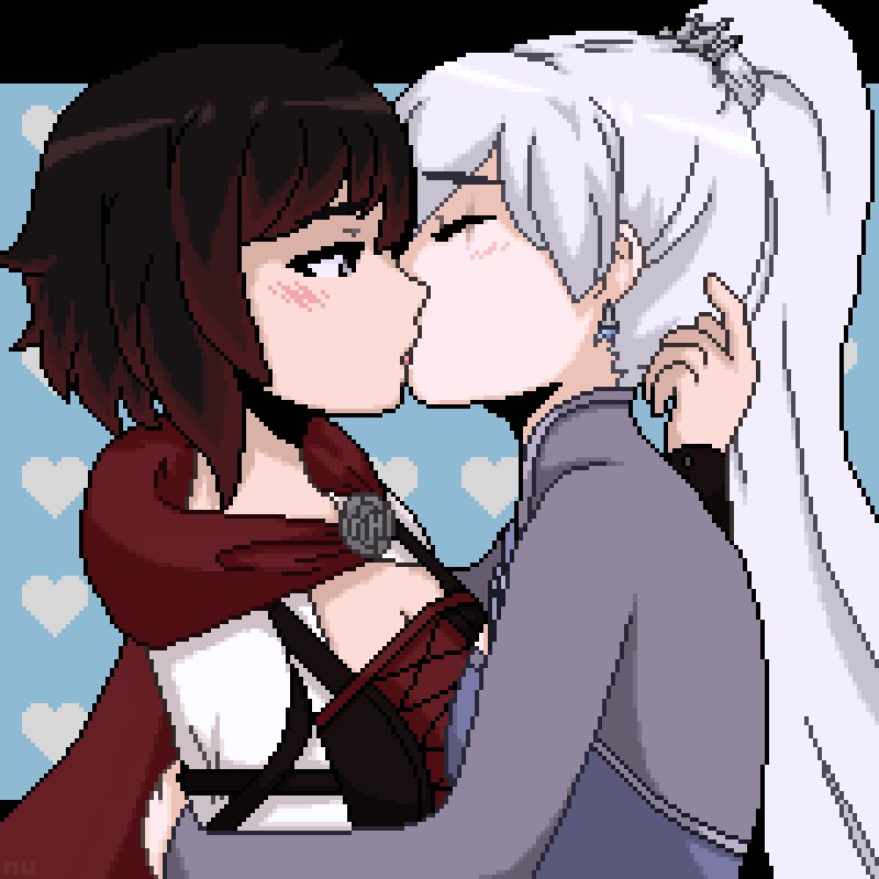 “❤️ 💙 ❤️ 💙 ❤️ 💙 ❤️ 💙 
#rwby #whiterose #pixelart https://t.co/t...