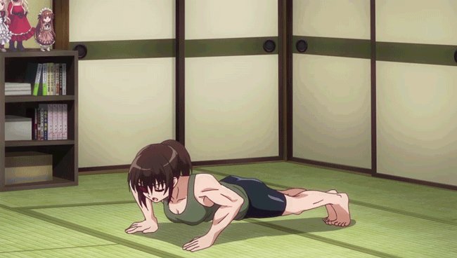 Anime exercise gif