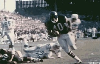 He is the rare non-follower who gets a birthday s/o. Happy 76th to great Gale Sayers! 