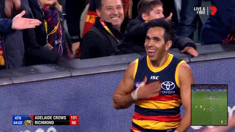 Game recognise game.
Sydney Stack shows his appreciation for Eddie's brilliance!
#AFLCrowsTigers