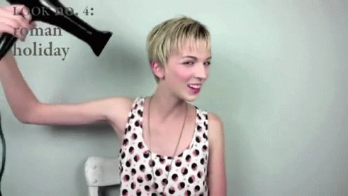 Sensual vibrator long hair short hair