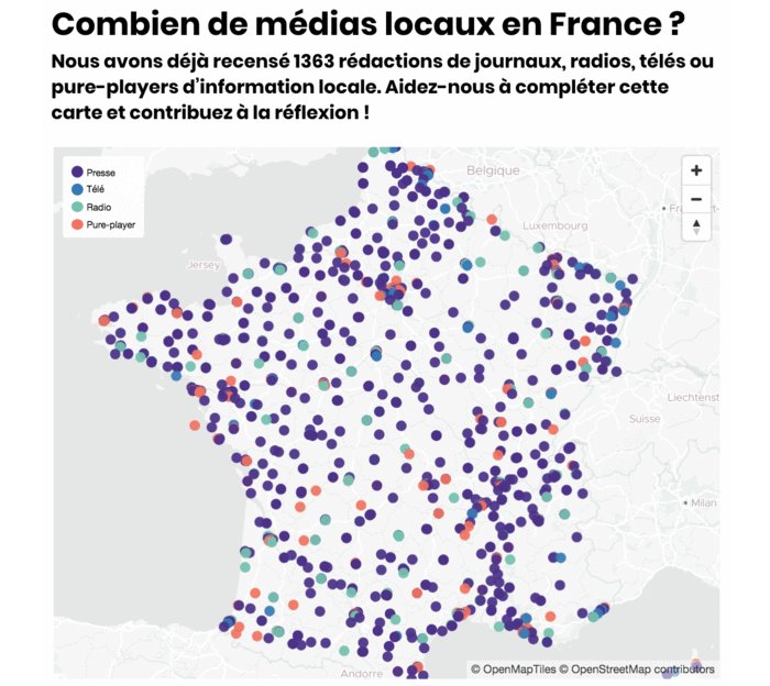 Nous avons recensé 1363 médias locaux d'information en France. Une vue d'ensemble inédite, que vous pouvez nous aider à compléter #Infolocale #medias https://www.festival-infolocale.fr/medias-locaux-aidez-nous-a-vous-compter/ …