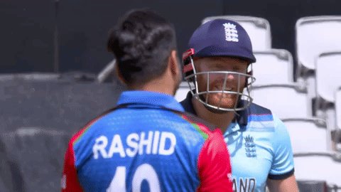 Rivals on the pitch ๐ Friends off it ๐ค#SpiritOfCricket#ENGvAFG