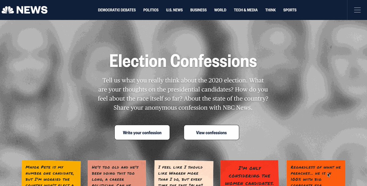 #ElectionConfessions are back for the 2020 Election.
What are your thoughts on the presidential candidates? How do you feel about the state of our country?
Share your candid confessions at http://ElectionConfessions.com now.