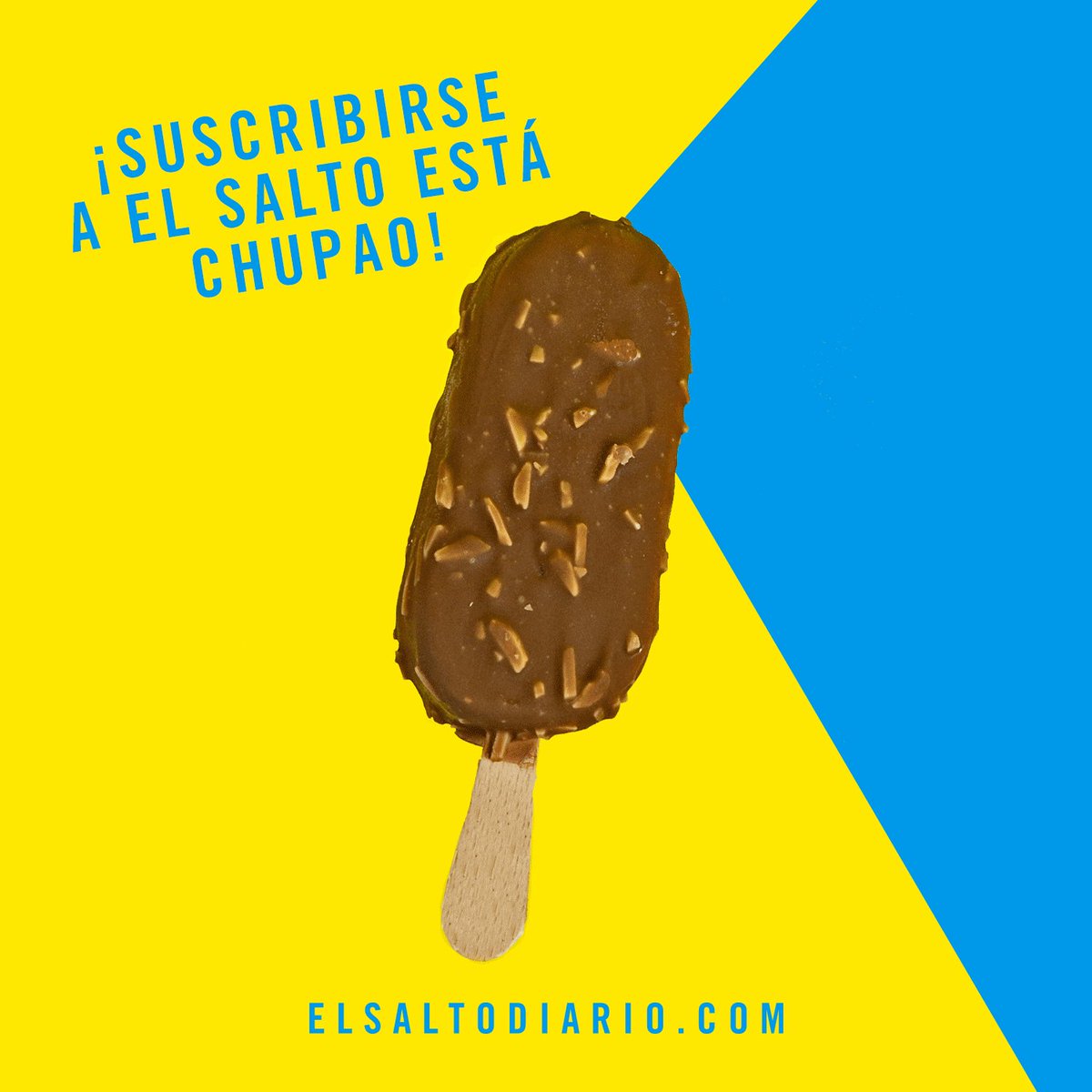 ¡Ya es verano!
Y suscribirse a @ElSaltoDiario etá chupao!
Elige entre la suscripción con edición papel mensual o la digital.
Tendrás acceso a #VentajasElSalto y descuentos en la #tiendaElSalto.
Harás posible un periodismo radicalmente independiente: http://saltamos.net/formulario