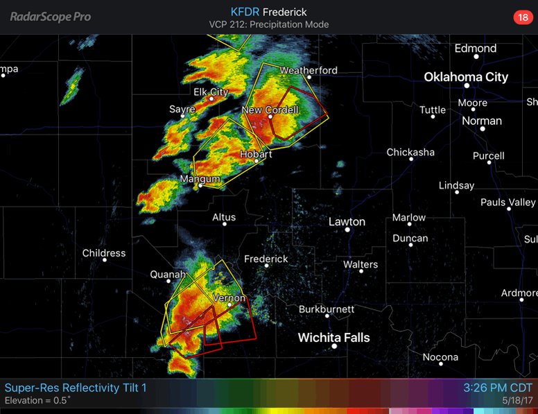 NWS Norman on Twitter "346pm radar…