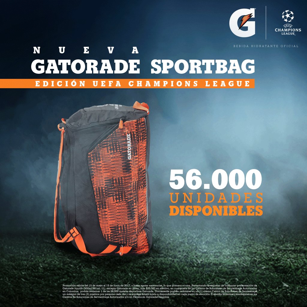 gatorade maleta