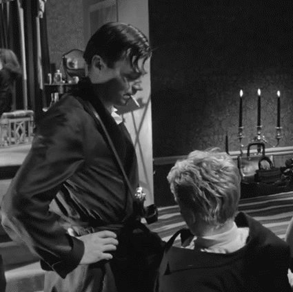 Happy birthday, James Fox.

Here with Dirk Bogarde in Joseph Losey\s masterpiece The Servant (1963). 