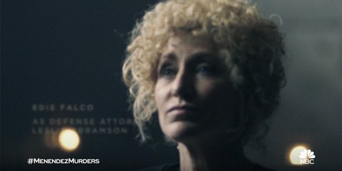 Today the courtroom is in recess to honor Edie Falco. Happy birthday! 