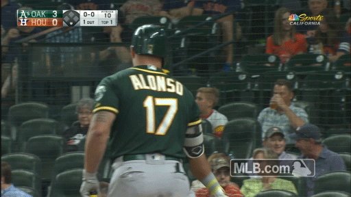 KHRIS DAVIS AGAIN! A three-run bomb puts us up 5-4 on Houston! #RootedInOakland https://t.co/qfO6FvTQNy