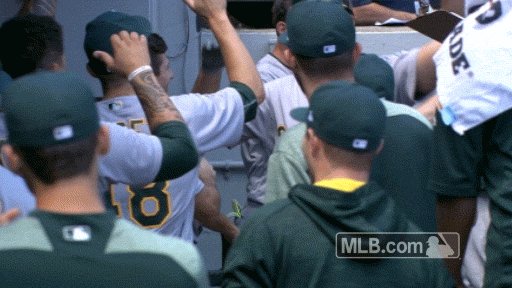 .@mattolson21 home run!! Our fourth long ball of the game makes it 9-7 in the fifth. #LetsGoOakland https://t.co/UW5I5BvH7D