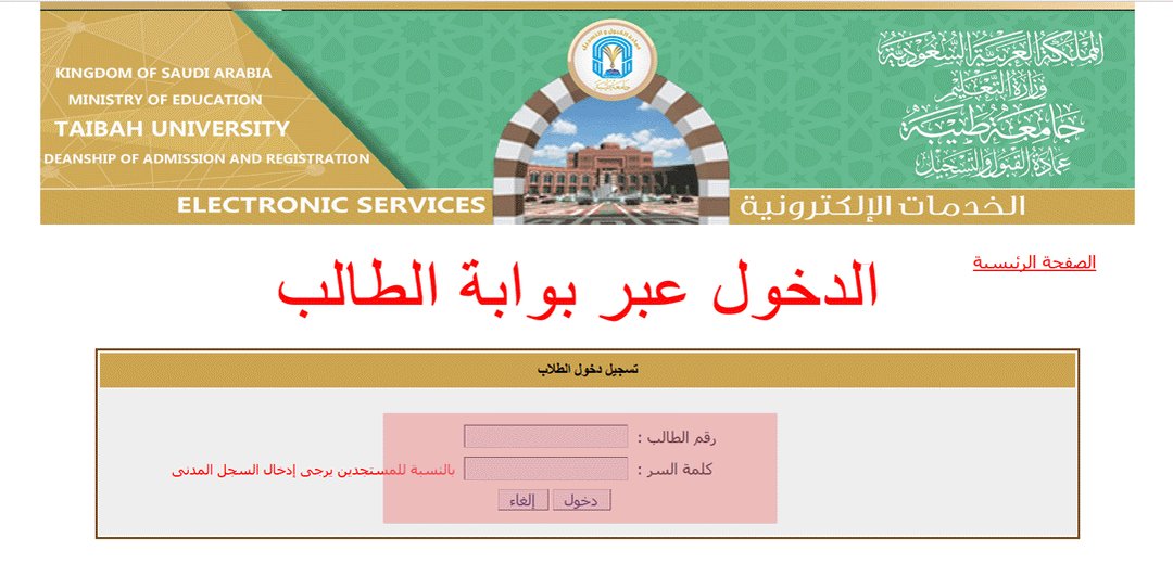 جامعة طيبة الطلاب