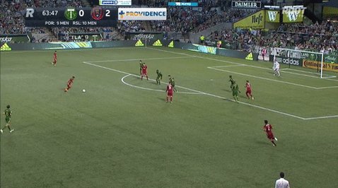 Another great save from @Jgleeson20. #RCTID #PORvRSL https://t.co/MeCE5smjwo
