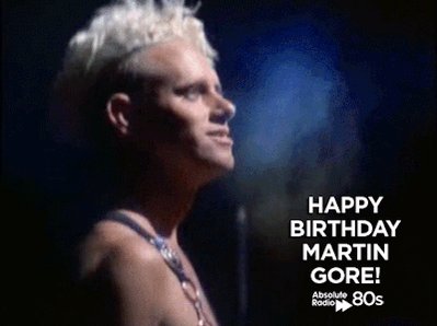 A very happy birthday to Martin Gore of the mighty Here\s to many many more! 