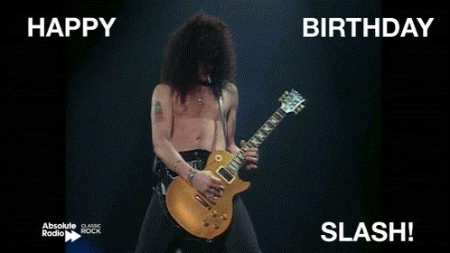 Happy birthday to riff-master and solo machine, 