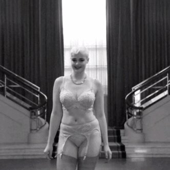 #StefaniaFerrario for @DitaVonTeese #Lingerie 💜 #gif #curvy https://t.co/md5O9RkbD7