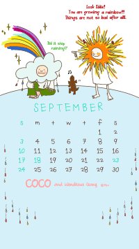 プレイトイズ 公式 配信のお知らせ Cocoちゃんの9月カレンダーつきライブ壁紙 絵柄はランダムで変わる2種 お月さまと太陽と Android ライブ壁紙 T Co 5ouf7o7spe Cocoちゃん カレンダー T Co 3rqqgtcke8 Twitter