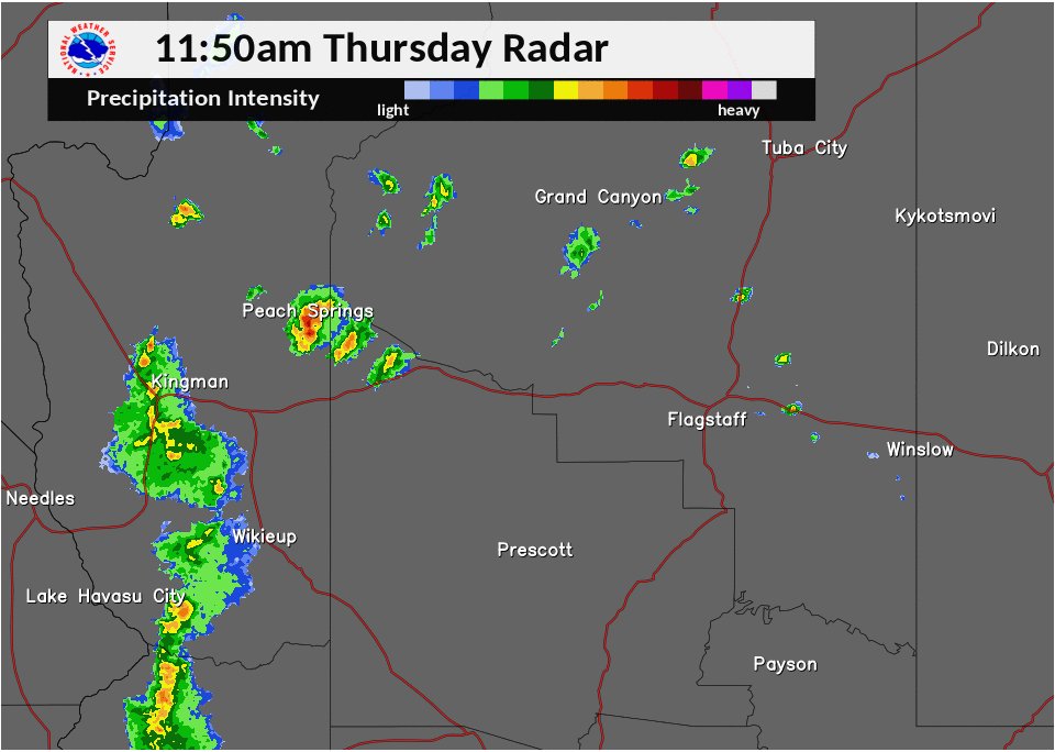 NWS Flagstaff on Twitter "130pm Radar over the past couple hours