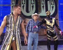 Happy birthday to the Late Great Dusty Rhodes here\s him with his sons &  