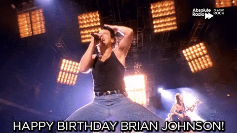 Happy birthday to legendary frontman Brian Johnson! Have a drink on us! 