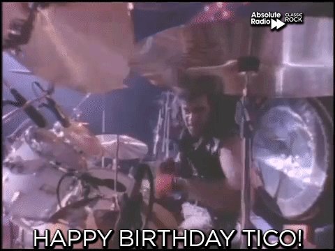 Happy birthday to \"The King of Cuba\", Bon Jovi drummer Tico Torres! We\ll be playing some Bon Jovi loud! 