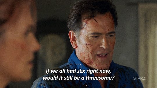 Evil Dead 2 Quotes تويتر \ Ash Vs Evil Dead على تويتر: "Ruby + Evil Ruby Doppelganger = One  Partner Or Two?! We Still Really Need Closure On This, Guys.  #Stupidquestionsaboutsex #Ashvsevildead Https://T.co/0J26Xixg6R"