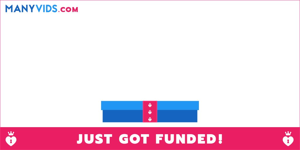 Got funded! Closer to my goal! https://t.co/6E9aC8uKVn @manyvids #MVSales https://t.co/gZBVd0hekL