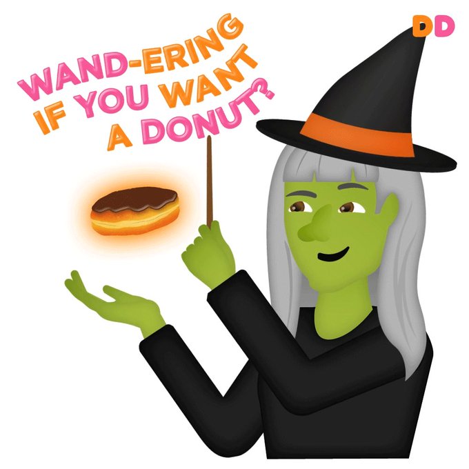 Happy Halloween! @DunkinDonuts stickers are now on Kik - and they’re scary good! https://t.co/b0PQTkRwVE