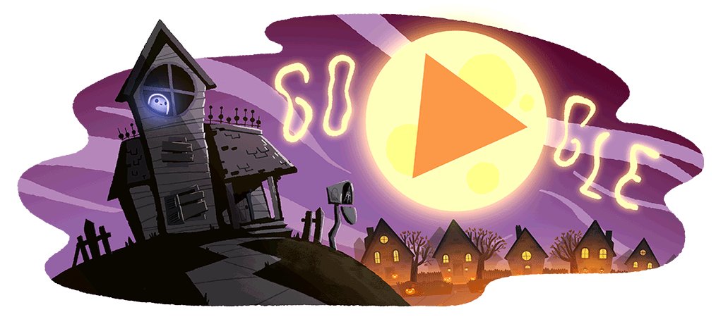 Google Doodle: Halloween 2017, Our #Halloween #GoogleDoodle follows Jinx,  a lonely ghost on a quest for the perfect costume—and a place to belong →   By Google