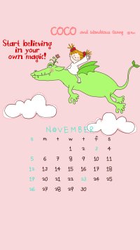 プレイトイズ 公式 配信のお知らせ Cocoちゃんの11月カレンダーつきライブ壁紙 絵柄はランダムで変わる2種 ドラゴンやユニコーンなどメルヘンな世界へ Android ライブ壁紙 T Co Mqexqgcxdf Cocoちゃん カレンダー T Co