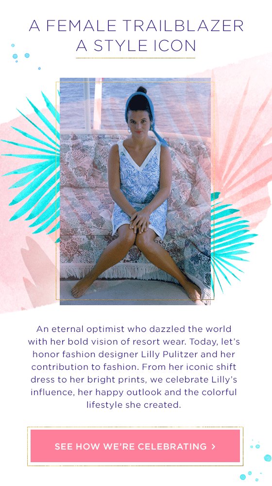 Happy birthday, Lilly Pulitzer ! 