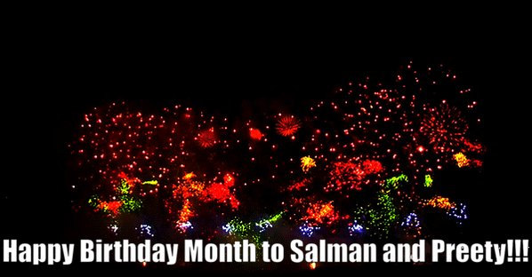 Happy Birthday Month to my favourites and   SALMAN KHAN BIRTHDAY MONTH 