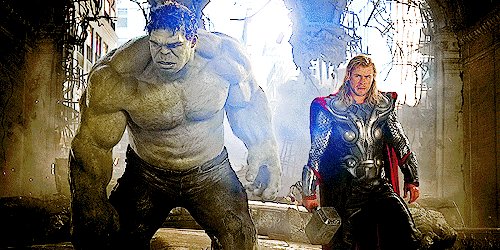 Thor: Hey, buddy, I heard it\s your birth...
Hulk: *bam*
Happy birthday to Mark Ruffalo. 