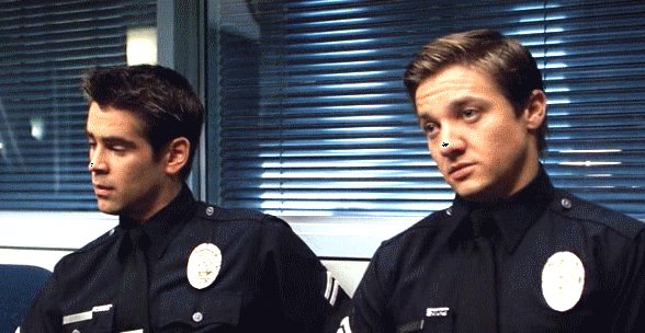Happy birthday Jeremy Renner! Here\s Colin and Jeremy in \S.W.A.T.\ (2003) 