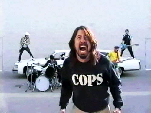 There goes my hero... Happy birthday to Dave Grohl!  