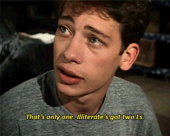And happy birthday to Press Gang\s Dexter Fletcher, 52 today. Upholding the standards of spelling as always... 