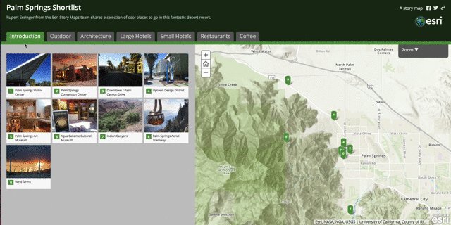 esri story maps on twitter and see also our shorter palm springs