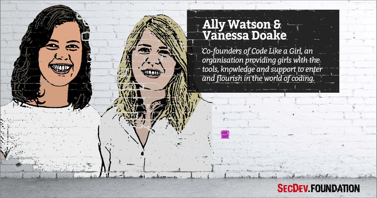 Ally Watson & Vanessa Doake - co-founders of @codelikeagirlau #sheinspiresme #PressforProgress #womensday #cyberwomen2018 https://secdev-foundation.org/cyber-women-2018/ …