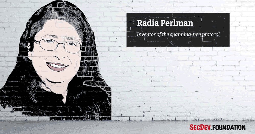 Radia Perlman - Invented the spanning-tree protocol #sheinspiresme #PressforProgress #womensday #cyberwomen2018 https://secdev-foundation.org/cyber-women-2018/ …