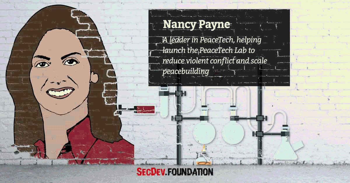 Nancy Payne - the COO of the @PeaceTechLab #sheinspiresme #PressforProgress #womensday #cyberwomen2018 https://secdev-foundation.org/cyber-women-2018/ …