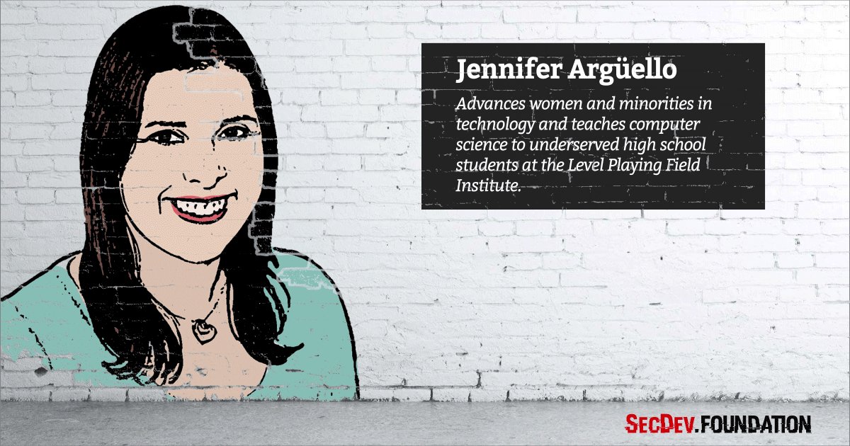And last but not least @engijen - champion of women and minorities in technology #sheinspiresme #PressforProgress #womensday #cyberwomen2018 https://secdev-foundation.org/cyber-women-2018/ …